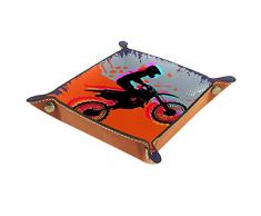 Icona Della Moto Cuoio Dellunità Di Elaborazione Catchall Vassoio Comodino Comodino Caddy Dadi Valet Vassoio Di Cuoio Catchall Gioielli Vassoio Dadi Box Comodino Vassoio