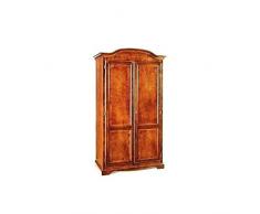 Estea Mobili - ARMADIO LEGNO 2 ANTE X CAMERA DA LETTO ARTE POVERA COL NOCE SCURO - 121092175540