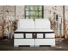 Schlichter Mobili Letto boxspring Eccellenza Deluxe, Marrone, 180 x 200 cm