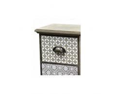 WEBMARKETPOINT Cassettiera Vintage Anticata Cm 29 X 22 X 88 H retrò