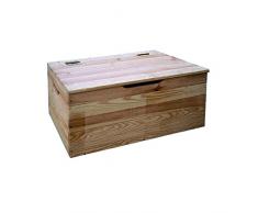 baule in legno tirolese cassapanca 100x40x50