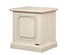 Cassapanca in Legno, Apertura a ribalta, Mobile Classico, Porta Pellet, Arredo Classico per casa, L50xP40xH51 cm