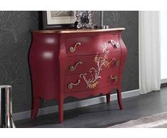 Dafnedesign.Com - Comò bombato 3 cassetti (L. 105 - H. 82 - P. 42) (TVG)