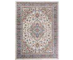 Carpeto Rugs Tappeto Salotto Orientale Persiano Pelo Corto - Tappeti Soggiorno Persiani Originali - Tappeti Salotto Grandi Dimensioni - Tappeti Camera da Letto - Beige - 160 x 220 cm