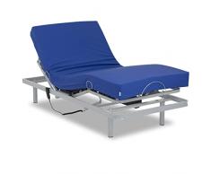 Gerialife® Letto elettrico per disabili | Materasso antidecubito impermeabile (90x190)