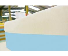 Materasso Singolo in Memory 2 Strati Monozona 12 + 3 80 x 190 cm - Aloe Vera Cus. Fiocco Incl.