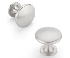 15 X pomelli comò – Maniglie dorate per mobili in metallo massiccio, pomelli per armadio da cucina, cassetto, comodino, diametro 28 mm