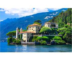 Puzzle per Adulti Cresciuti Lago di Como Puzzle 1000 Pezzi Fai da Te per Bambini Regalo per Adulti Giocattolo