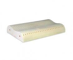 BBED Guanciale Cervicale Extra Morbido in Lattice. Cuscino Letto Doppia Onda Anallergico e Traspirante