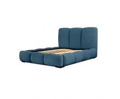 Siblo Letto 160x200 cm - Karl Collezione - Moderno Letto Matrimoniale - Struttura Letto Matrimoniale - Robusto Letto Contenitore - Letto Matrimoniale con Contenitore - Blu