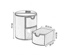 Sgabello carino CHENDZ Comodino di Cuoio di immagazzinaggio di stoccaggio del cassetto di Cuoio Semplice Creativo/Comodino di Cuoio Rotondo/Comodino del Cuoio