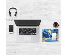 Tappetino per Mouse Gaming (320x250 mm),Pirata, Bucaniere Avventura Antica Nave Abbandonata Isola Tropicale Cassapanca Mezzanotte Filibus,Impermeabile, Gomma Antiscivolo, Adatto per Gaming e Ufficio