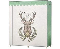 ALYR Armadio Tessuto Armadio, Portatile Armadio di Stoffa Armadio di Stoffa Cabina Armadio Armadio Modulare Richiudibile Armadio Tessile,5