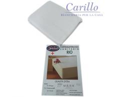 COPRIMATERASSO SANITARIO IMPERMEABILE MATRIMONIALE CON ANGOLI 100% COTONE E863
