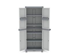 Terry Base 2700 UW Domino Base-2700 Armadio, 70x44x182, Grigio, 70 x 43.8 x 181.8 cm
