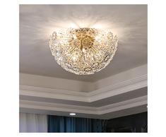 Voice of life Lampadario per Interni, Lampadario Moderno A Sfera in Vetro Trasparente Lampada da Soffitto A Sospensione A Fiore Soggiorno Camera da Letto Petalo Sala da Pranzo Lampada A Sospensione