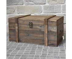 chemin_de_campagne - Cassapanca grande in legno, stile antico, 90 x 56 x 48 cm