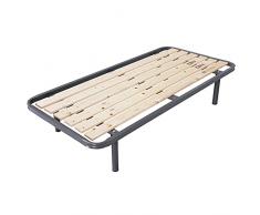 SomnusSana Rete Ortopedica a Tavole per Materasso Una Piazza e Mezza Misura 120x190 h40