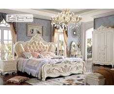 JVmoebel Chesterfield, letto matrimoniale in pelle di lusso Palast Hotel 910