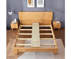 HUAZIYU Rete a Doghe per Letto,Doghe in Legno Massiccio,Senza Telaio,Pieghevole,Base a Doghe Materasso in Legno di Pino Avvolgibile e Pratica per Letto,Naturale,Non Trattata (WxL:1.2x1.9M(47x75in))