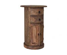 COLONIALE MOBILI IN LEGNO MASSELLO SHEESHAM OLEATO CASSETTIERA OVALE PALISSANDRO GRIGIO LEGNO MASSELLO Mobili ROBIN #16