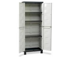 Toomax Z206R027 Armadio, Ambition Line, S, Tuttopiani, 65X37X173, Grigio/Nero