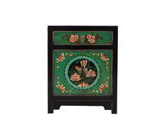 MRDAER Comodino Comodino Comodino Comodino Comodino Cinese Retro Vecchio Distressed Legno massello Trapuntato Soggiorno Piccolo Assemblaggio Armadietto Laterale Armadio ad Angolo (Color : A) needed