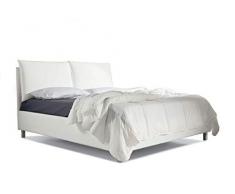Dimensionecasa.it - Letto Matrimoniale Atelier MOD. Francesca con Contenitore, in Tessuto o Ecopelle - Finiture e Materiali di Massima qualità - 100% Made in Italy - Consegna 3-5 Settimane