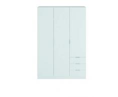 Esidra Armadio Guardaroba, 3 Ante + 3 cassetti, 121 x 180 x 52 cm