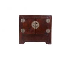 Fine Asianliving Comodino in Legno Cinese Antico Marrone - Pechino, Cina