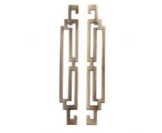 Confezione da 2 maniglie in stile vintage per armadietti e ante in stile retrò, cassettiera, armadietto, maniglie per porte, mobili, 128 mm, bronzo anticato