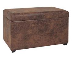 HAKU Möbel 30886 - Cassapanca, 65 x 40 x 42 cm, colore: Marrone vintage