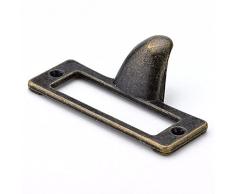 Release 10pcs Gestione in Lega di Zinco Maniglia Antica Tipo Antico Telaio del File del File del File della Scheda Mobili Cassettiera Cassetto Caso Caso Hardware (Color : Antique, Size : 54 * 32mm)