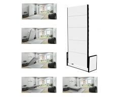 Wallbedking Letto a Scomparsa - Verticale Singolo 90cm x 200cm Letto Pieghevole Studio, Letto Salvaspazio, Letto Estraibile, Letto Ribaltabile, Letto a Muro, Letto per Ospiti