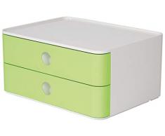 Han Smart-Box Allison, Cassettiera Impilabile Con 2 Cassetti, 1, Lime Green