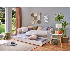 INTER LINK SAS - Divano letto con rete a doghe e secondo letto 20900205 L97h66p200cm