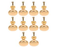 iplusmile 10 PCS Vintage Porta Manopola Maniglia Maniglia Armadietto Armadietto Manopole Rotonde Cassettone Manopole Porta Maniglia Manopole per Foro Singolo per La Cucina Dresser da Bagno