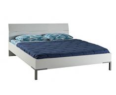Composad Letto Matrimoniale King Size Laccato Bianco Lucido