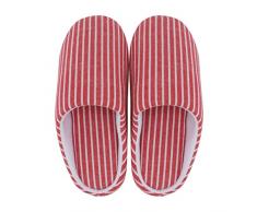 Generic Stripe Accogliente Pantofole in Cotone Pantofole in Cotone Casa Giapponese Scarpe per Adulti Non- Scivolato Mocassino per Casa Camera da Letto da Letto Interno Pantofole da