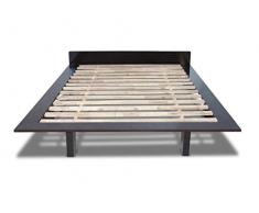 Futon Online Letto Milano, Wengè, 160 x 200 cm.