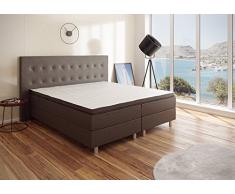 Best For You - Letto boxspring Rio Barcelona a 5 zone con Visco Topper H3 First Class