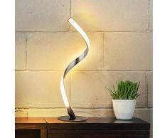 Albrillo Lampada da Tavolo LED a Spirale - Lampada da Scrivania Dimmerabile, Sensore Touch, Bianco Caldo 3000K, Lampade da Comodino, 5W 450LM Lampada Notturna per Camera da Letto, Ufficio, Soggiorno