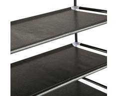 TecTake Scaffale scarpiera a ripiani portascarpe porta scarpe armadio mobile 4 ripiani 60x70,5x29 cm