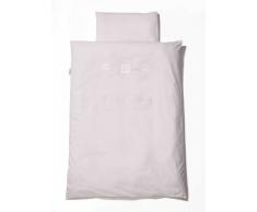 Easy Baby 410-32 - Piumone per lettino, 100 x 135 cm, con decorazione a cuori, colore: bianco