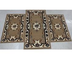 Tris scendiletto classico a pelo rasato con bordino cucito