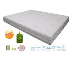 Materasso Singolo Memory Onda Misura 80x190 Alto 21 cm Rivestimento Aloe Argento Sfoderabile
