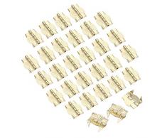 Cerniera Porta Di Testa 100Pcs Cerniere Per Bagagli Porta DellArmadio In Metallo Giallo Vintage Old Style Gift Box Portagioie Raccordi Per Cerniera Per Hardware Per Mobili 22 * ​​19Mm