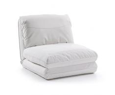 Kave Home - Pouf letto Moss rivestita in pelle sintetica