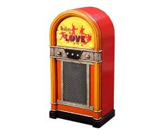 Retro Vintage armadio/armadietto da pareteJukebox – The Beatles – Arancione/Giallo