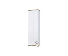 GERMANIA DIE MÖBELMACHER 3194-178 GW-Top Armadio Guardaroba, Bianco/Imitazione Rovere Sonoma, 59 x 200 x 34 cm